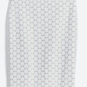 White Modern Pencil Skirt